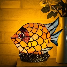 Tiffany glas in lood tafellamp