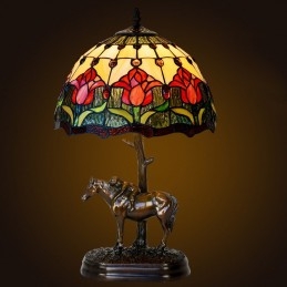 Tiffany retro glas-in-lood...