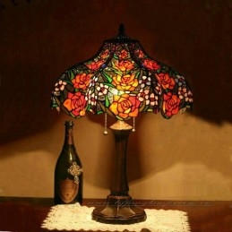 Tiffany roze glas-in-lood...