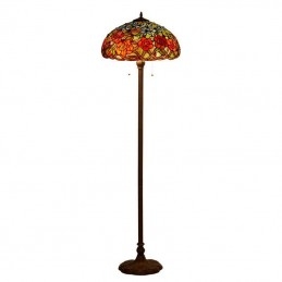 Retro Tiffany Glas-in-lood...