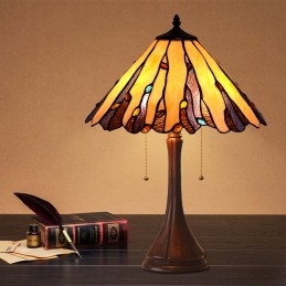 Tiffany retro glas-in-lood...