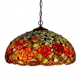 Tiffany roze glas-in-lood...