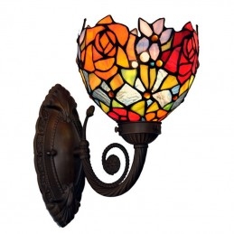 Tiffany roze glas-in-lood...