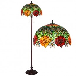 Glas in lood vloerlamp...