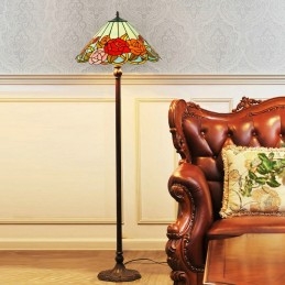 Tiffany roze glas-in-lood...