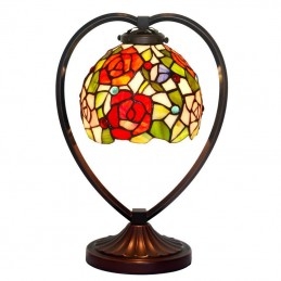 Tiffany roze glas-in-lood...