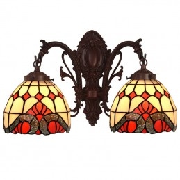 Tiffany glas in lood wandlamp