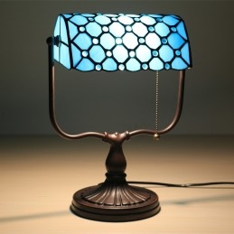 Tiffany Bank-tafellamp in...