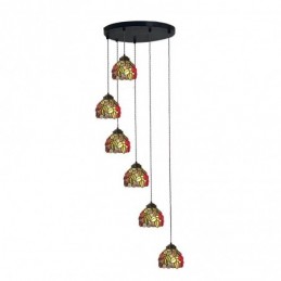 6-Lichts Hanglamp in...