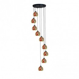 9-Lichts Hanglamp in...