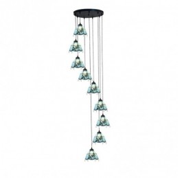 9-Lichts Hanglamp in...
