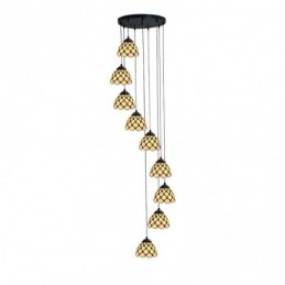 9-Lichts Hanglamp in...