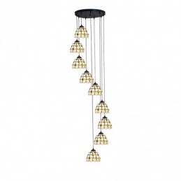 9-Lichts Hanglamp in...