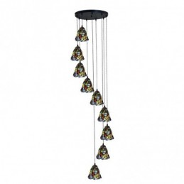 9-Lichts Hanglamp in...