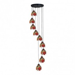 9-Lichts Hanglamp in...