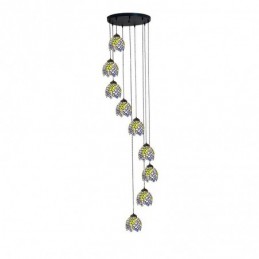 9-Lichts Hanglamp in...