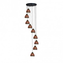9-Lichts Hanglamp in...