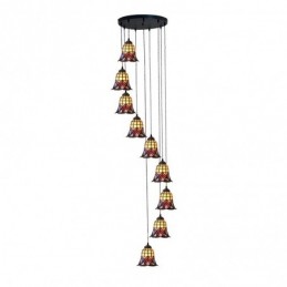 9-Lichts Hanglamp in...