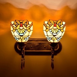 Wandlamp in Tiffany-Stijl...