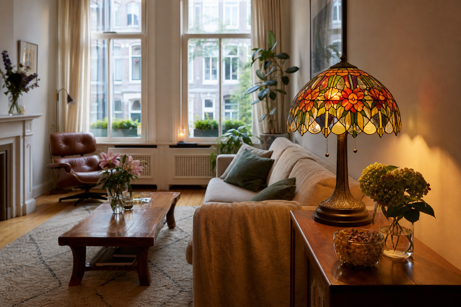 Gekleurde glaslampen: tijdloze sfeermakers voor elk Nederlands interieur