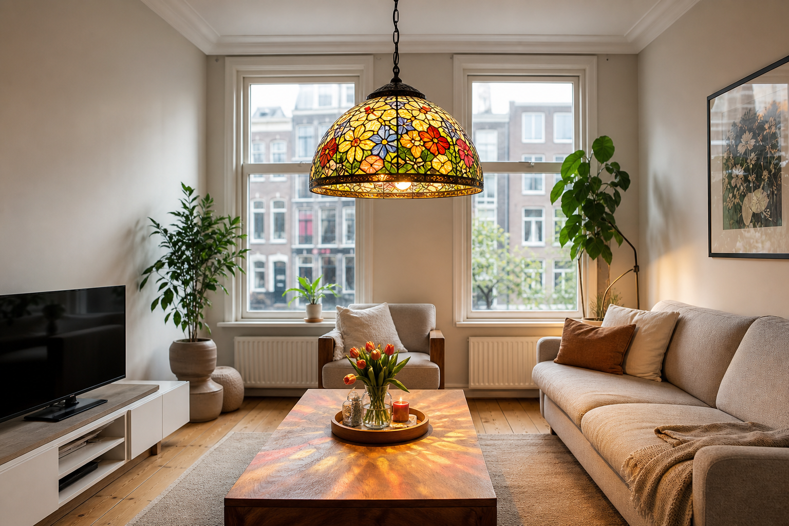 Glas-in-lood lamp kopen: kleur en karakter voor jouw Nederlandse interieur