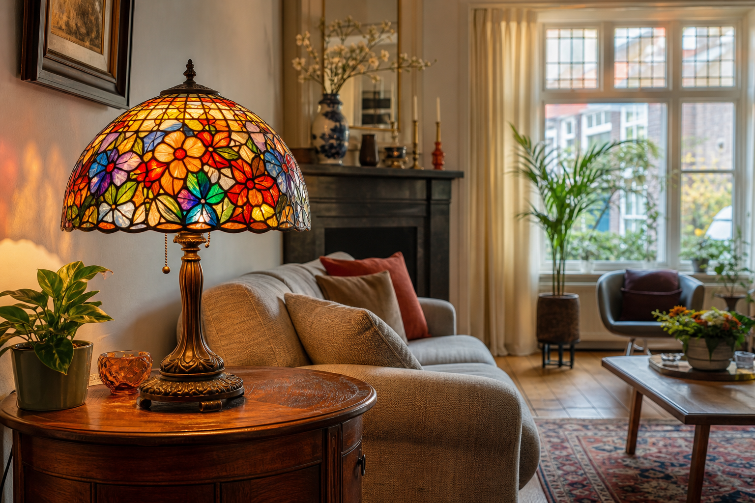 Handgemaakte Tiffany lampen: unieke glas-in-lood verlichting voor elk Nederlands interieur