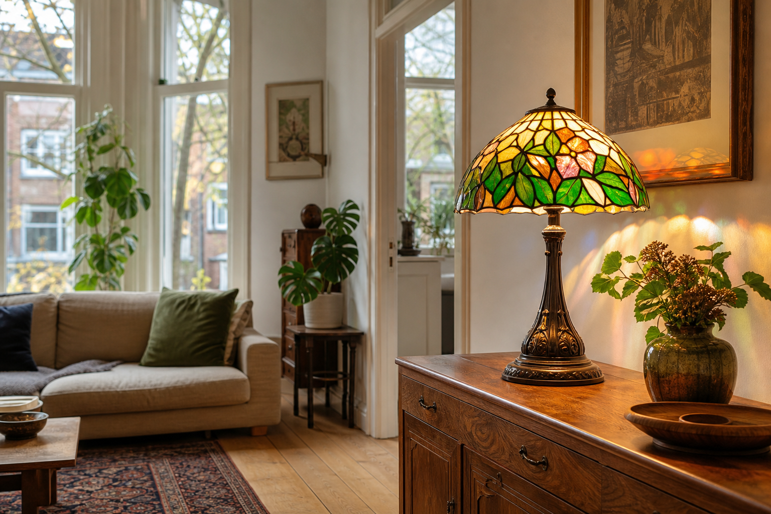 Jugendstil lampen in Tiffany-stijl: Sfeervolle kunst voor elk interieur