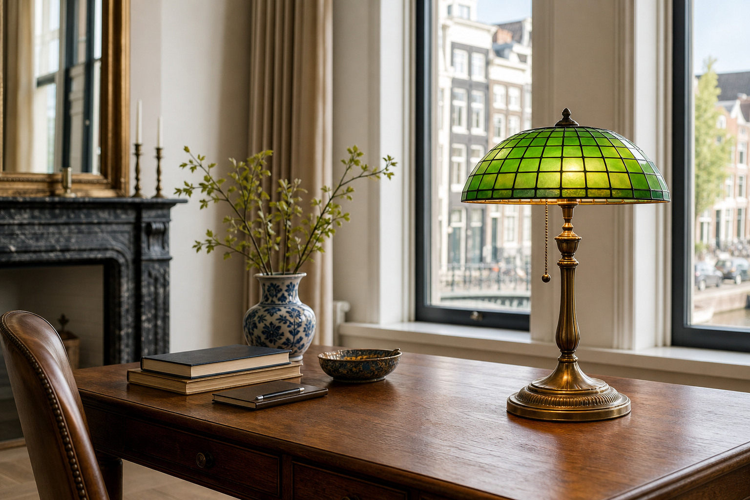 Waarom een Tiffany bankierslamp een blikvanger is in elk Nederlands interieur