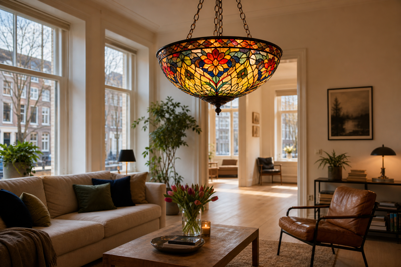 Tiffany lampen online kopen: sfeervolle verlichting voor elk Nederlands interieur
