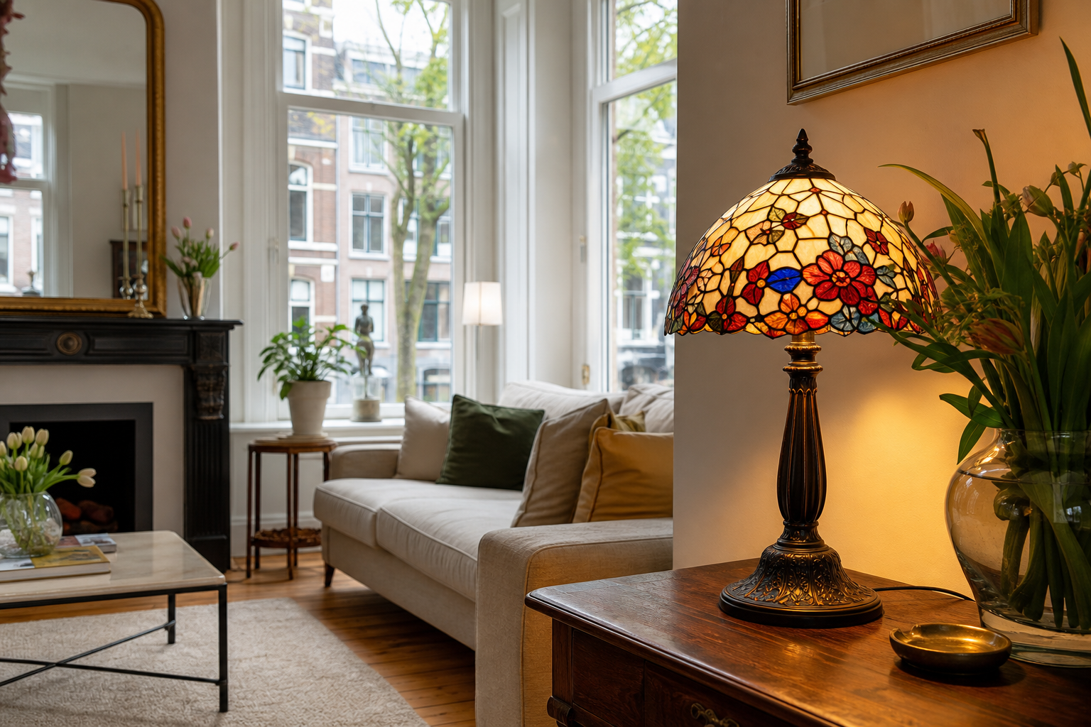 Tiffany tafellampen kopen: een sfeervolle blikvanger voor elk interieur