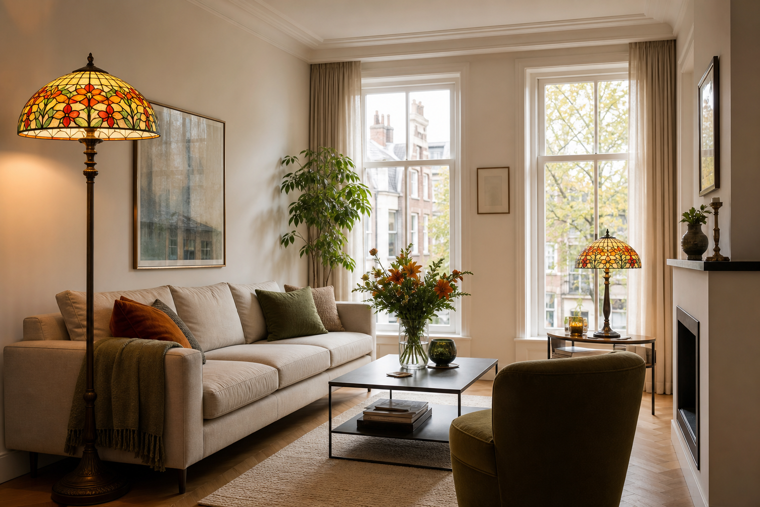 Tiffany verlichting: stijlvolle glas-in-lood lampen voor elk Nederlands interieur